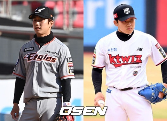 한화 박정현(좌)과 KT 박영현 / OSEN DB