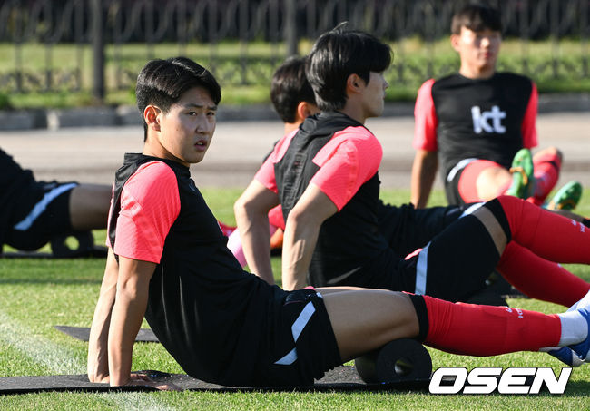 U-23 대표팀 이강인이 회복 훈련을 하고 있다. 2022.05.30 /cej@osen.co.kr