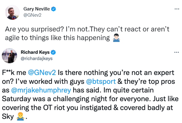 [사진] 게리 네빌 SNS, 리처드 키스 SNS.