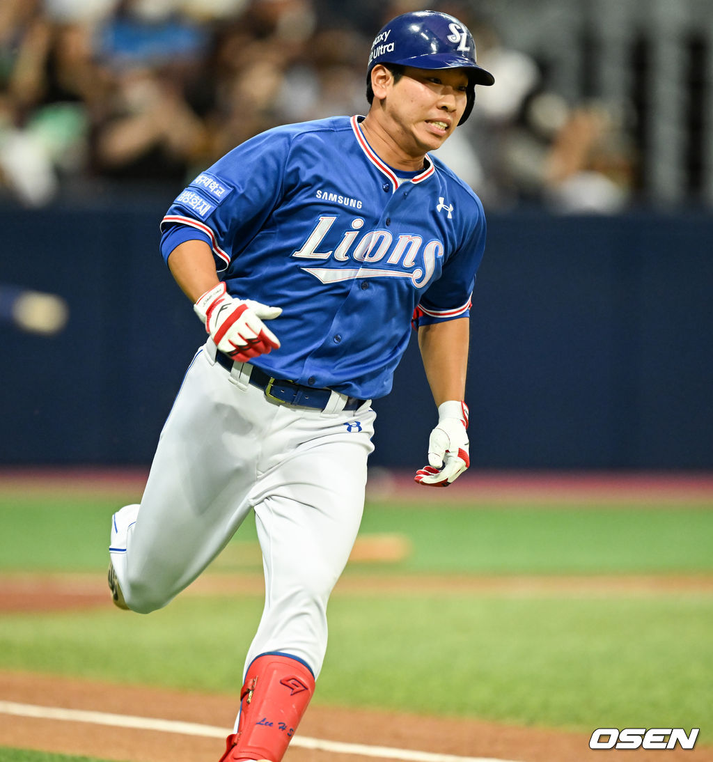 2회초 삼성 선두타자 이해승이 안타를 날리고 전력질주하고 있다. 2022.06.01 / soul1014@osen.co.kr