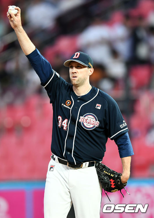 두산 베어스 시절 조시 린드블럼 / OSEN DB