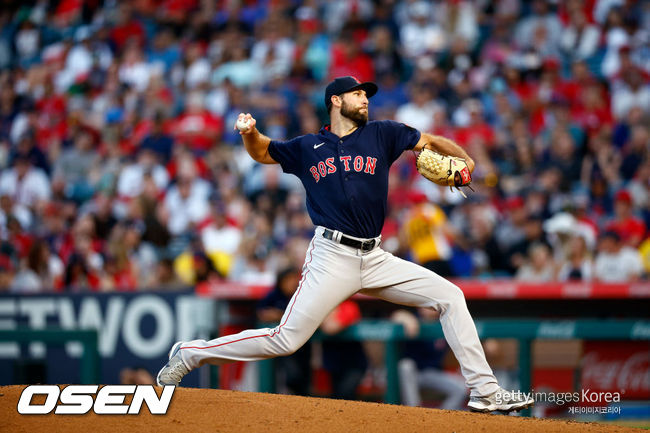 [사진] 보스턴 선발 마이클 와카. ⓒGettyimages(무단전재 및 재배포 금지)