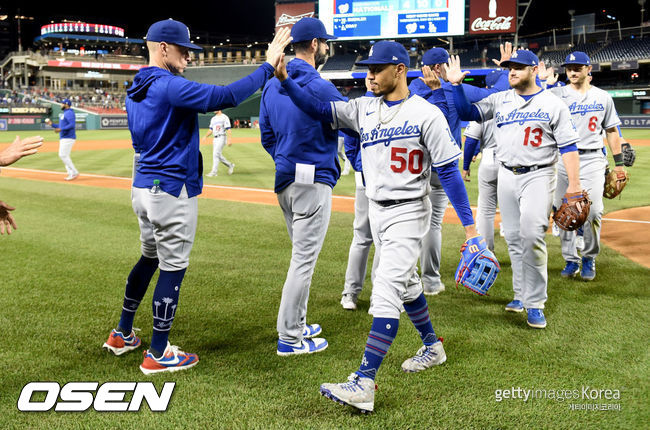 [사진] LA 다저스 선수들. ⓒGettyimages(무단전재 및 재배포 금지)