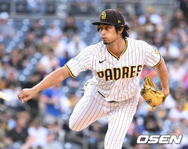 샌디에이고 선발 다르빗슈 유가 힘차게 공을 뿌리고 있다. 2022.06.08 / dreamer@osen.co.kr