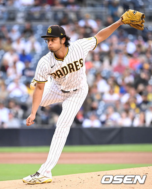 1회초 샌디에이고 선발 다르빗슈 유가 힘차게 공을 뿌리고 있다. 2022.06.08 / dreamer@osen.co.kr