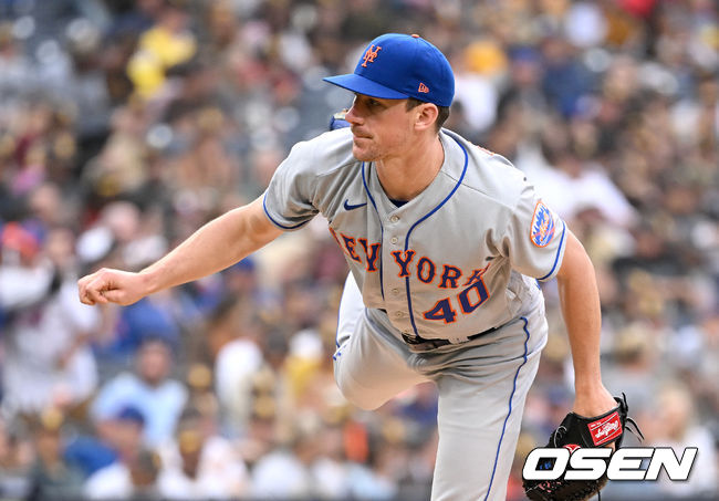 1회말 메츠 선발 크리스 배싯이 힘차게 공을 뿌리고 있다. 2022.06.09 / dreamer@osen.co.kr