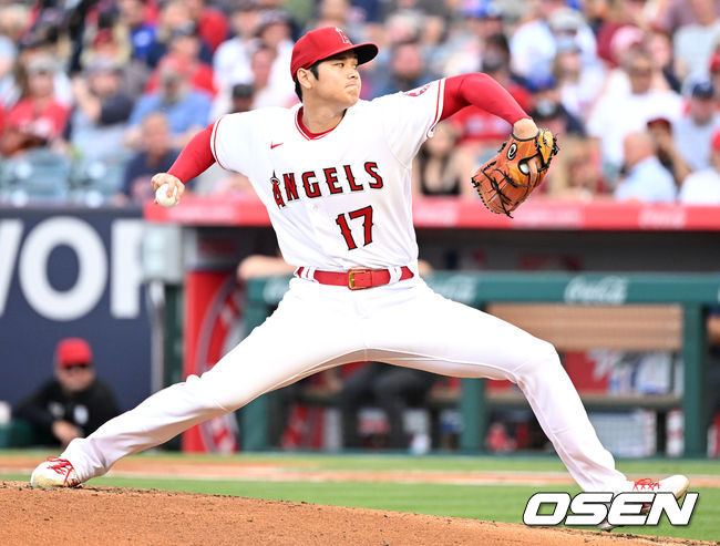 2회초 에인절스 선발 오타니가 힘차게 공을 뿌리고 있다. 2022.06.10 / dreamer@osen.co.kr