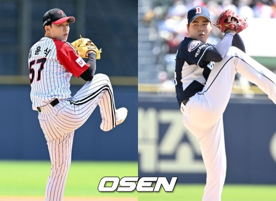 LG 김윤식(좌)과 두산 최승용 / OSEN DB