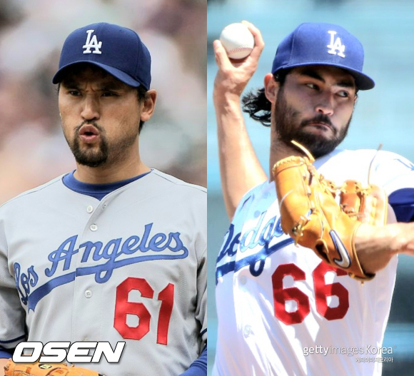 [사진] 박찬호, 미치 화이트 ⓒGettyimages(무단전재 및 재배포 금지)