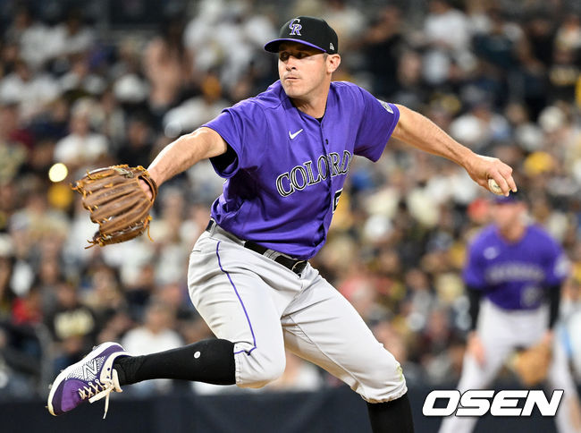 6회말 콜로라도 투수 타이 블락이 힘차게 공을 뿌리고 있다. 2022.06.11 / dreamer@osen.co.kr