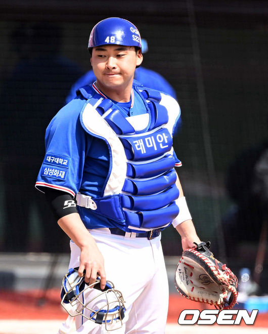 삼성 포수 김재성. /OSEN DB