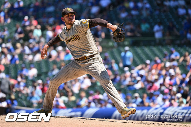 [사진] 샌디에이고 투수 조 머스그로브. ⓒGettyimages(무단전재 및 재배포 금지)