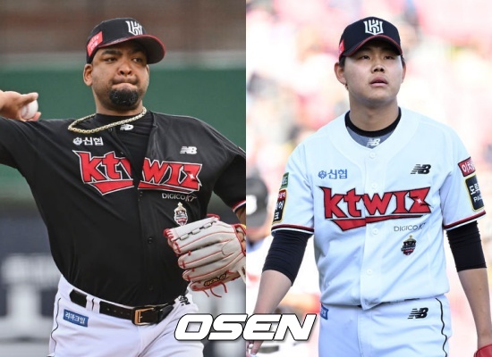 KT 오드리사머 데스파이네(좌)와 소형준 / OSEN DB