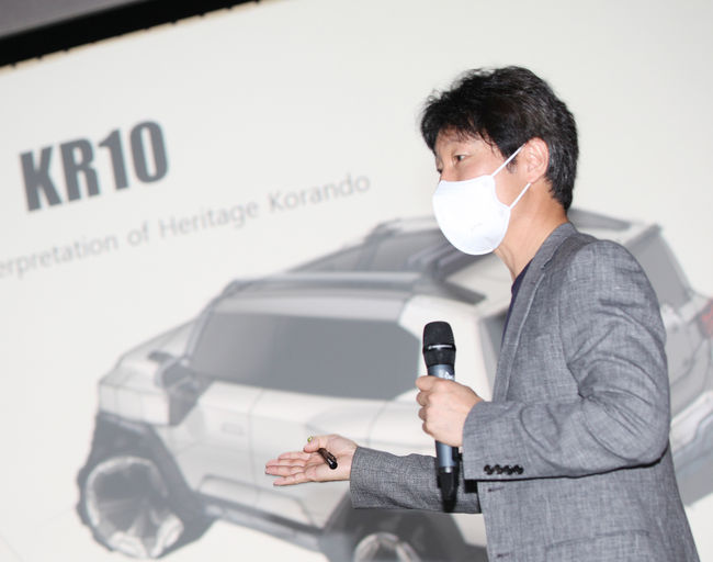 이강 상무가 KR10 프로젝트를 소개하고 있다. 