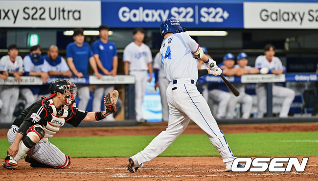 삼성 라이온즈 오재일이 3회말 1타점 적시타를 치고 있다. 2022.07.07 / foto0307@osen.co.kr