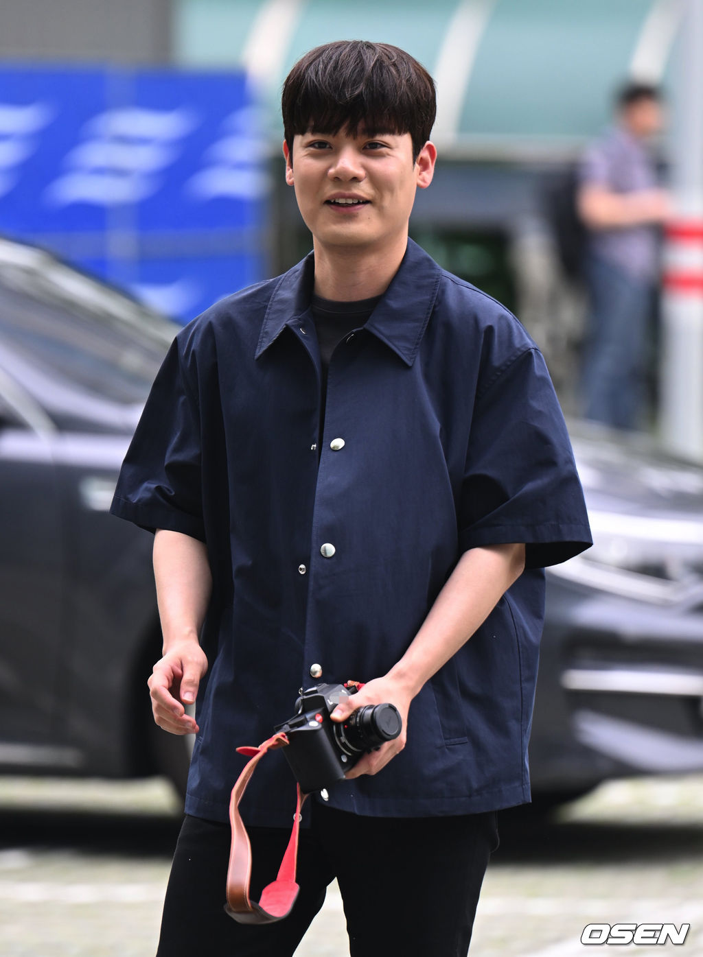 유채훈이 취재진을 향해 포즈를 취하고 있다. 2022.07.20 /ksl0919@osen.co.kr