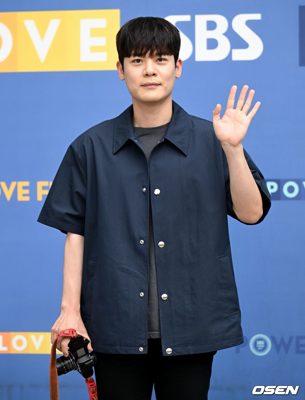 유채훈이 취재진을 향해 포즈를 취하고 있다. 2022.07.20 /ksl0919@osen.co.kr