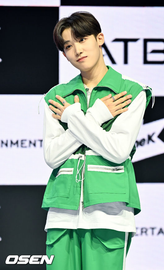 ATBO 배현준이 무대 위에서 포즈를 취하고 있다. 2022.06.22 /rumi@osen.co.kr