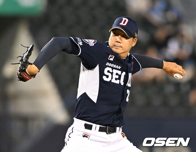 두산 장원준이 역투하고 있다. 2022.06.12 /sunday@osen.co.kr