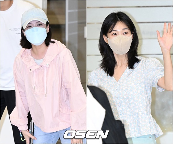 13일 오전 ENA채널 수목드라마 ‘이상한 변호사 우영우’ 출연진이 발리 휴가를 마치고 인천국제공항을 통해 귀국했다.