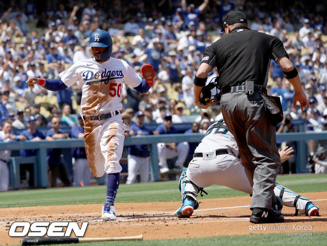 [사진] LA 다저스가 마이애미를 10-3으로 꺾었다. ⓒGettyimages(무단전재 및 재배포 금지)