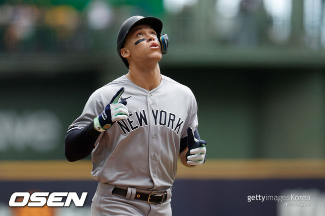 [사진] 애런 저지 ⓒGettyimages(무단전재 및 재배포 금지)