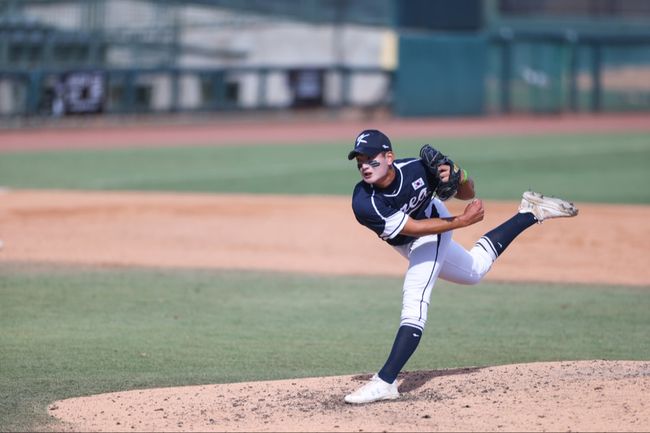 U-18 야구대표팀 김서현. /WBSC 홈페이지