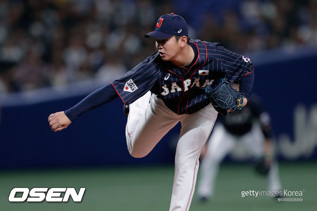 [사진] 미일 올스타전에 출전한 야마사키 야스아키. ⓒGettyimages(무단전재 및 재배포 금지)