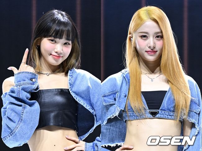 르세라핌 김채원(왼쪽), 허윤진. OSEN DB