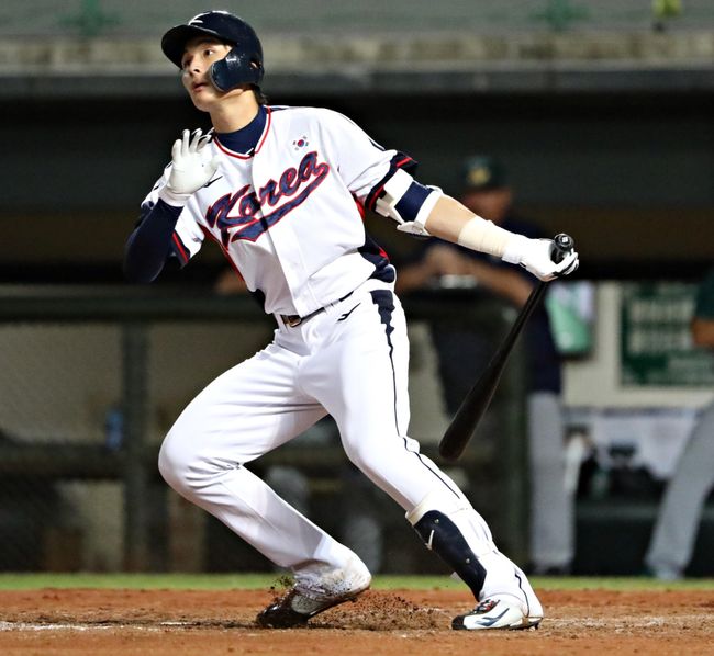 U-23 야구대표팀 윤동희. /WBSC 홈페이지