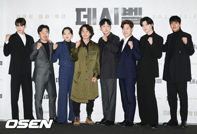 출연배우들이 포즈를 취하고 있다.  2022.11.07  / soul1014@osen.co.kr