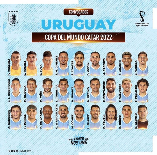 [사진] 우루과이 축구협회 공식 소셜 미디어