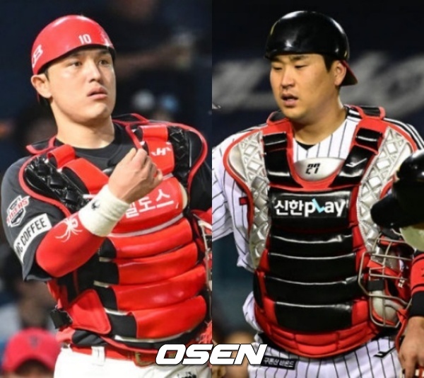 KIA 박동원과 LG 유강남./OSEN DB