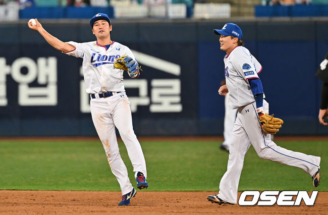 삼성 김상수, 오선진. 2022.04.12 / foto0307@osen.co.kr