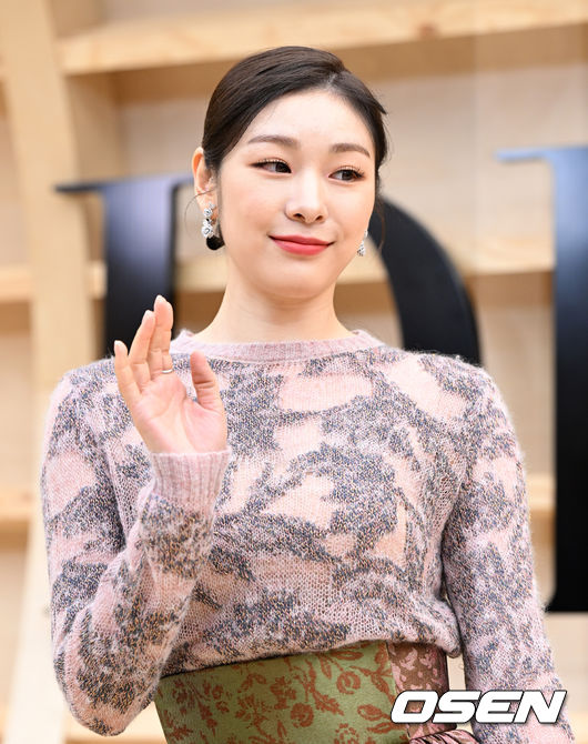 김연아가 포토월에서 포즈를 취하고 있다. 2022.04.30 /jpnews@osen.co.kr