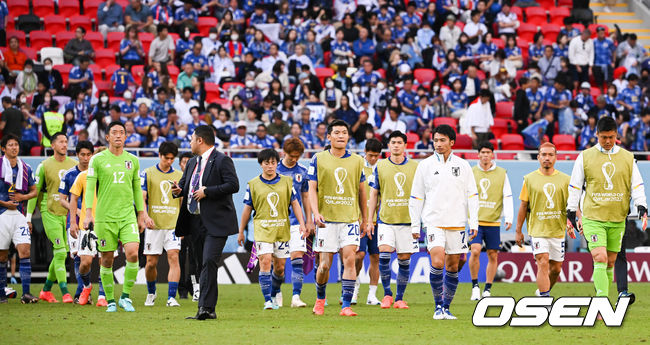 일본 축구 대표팀. / OSEN=알 라이얀(카타르), 박준형 기자.