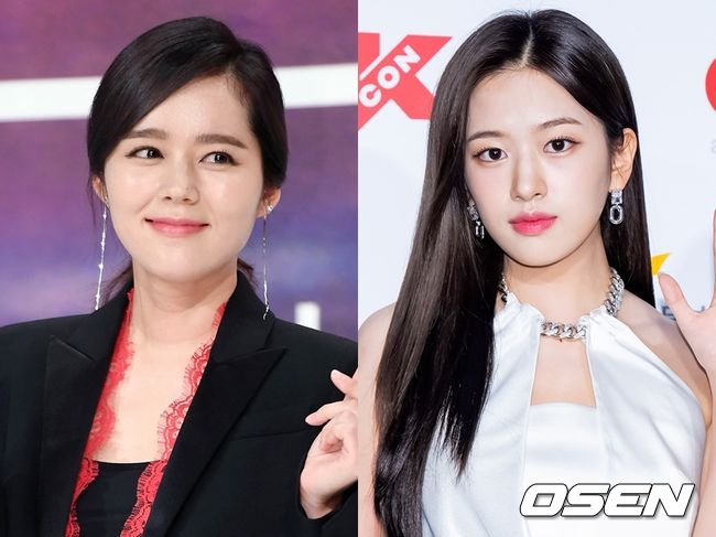 한가인(왼쪽), 안유진. OSEN DB