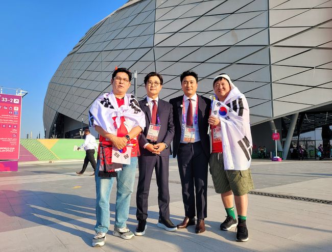 [사진=MBC 제공] '히든 카타르'에 출연한 김용만(왼쪽부터), 김성주, 안정환, 정형돈.