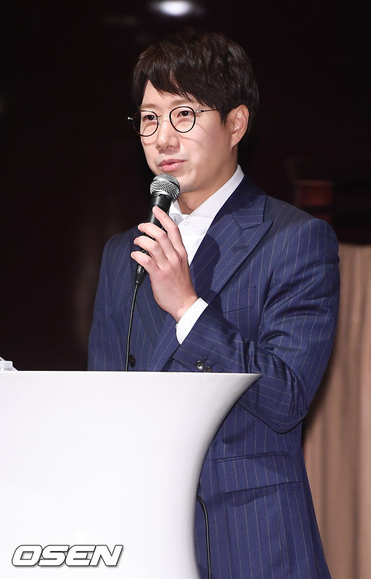 22일 오후 서울 여의도 타임스퀘어에서 진행된 XtvN '오늘도 스웩' 제작발표회에서 조우종 아나운서가 인사말을 하고 있다./ soul1014@osen.co.kr