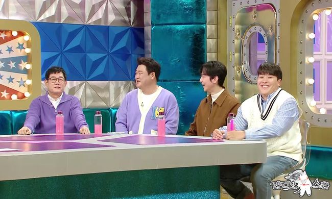 [사진=MBC 제공] '라디오스타' 800회에 출연하는 이경규(왼쪽부터) 김준현, 권율, 오킹 스틸 컷. 