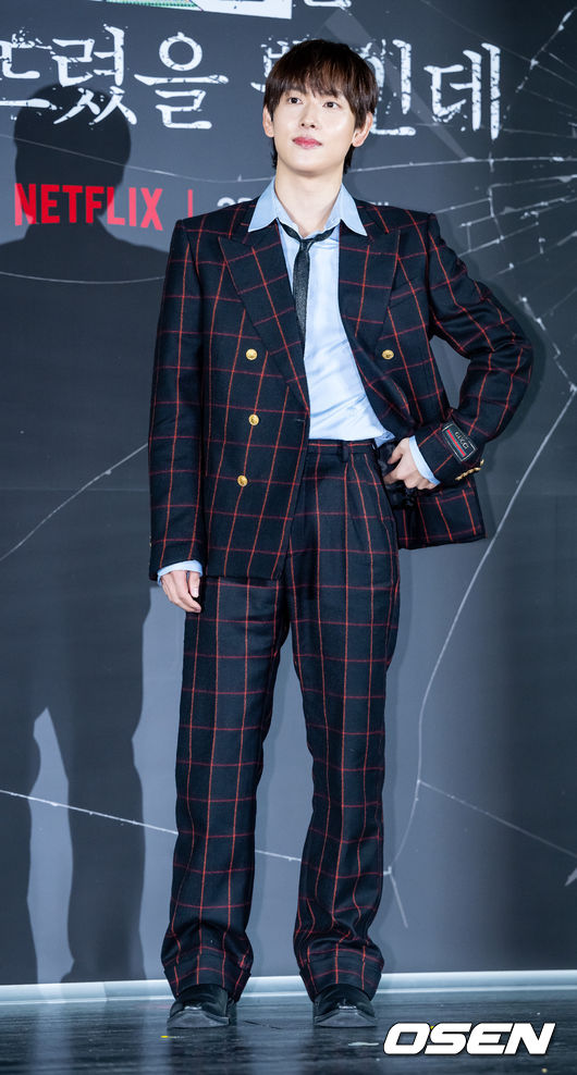 배우 임시완이 기자간담회에서 포즈를 취하고 있다. 2023.02.15 / rumi@osen.co.kr