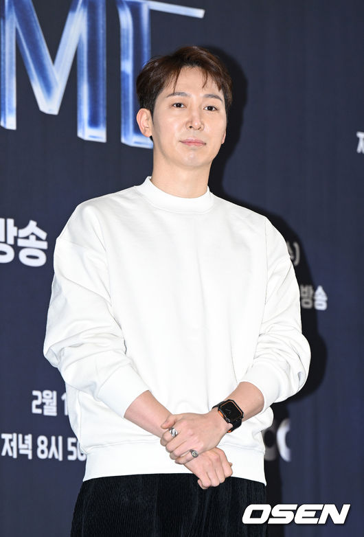 15일 오후 서울 마포구 스탠포드 호텔에서 JTBC 신규 예능 '피크타임(PEAK TIME)' 제작발표회가 진행됐다.심재원이 포토타임을 가지고 있다. 2023.02.15 /sunday@osen.co.kr