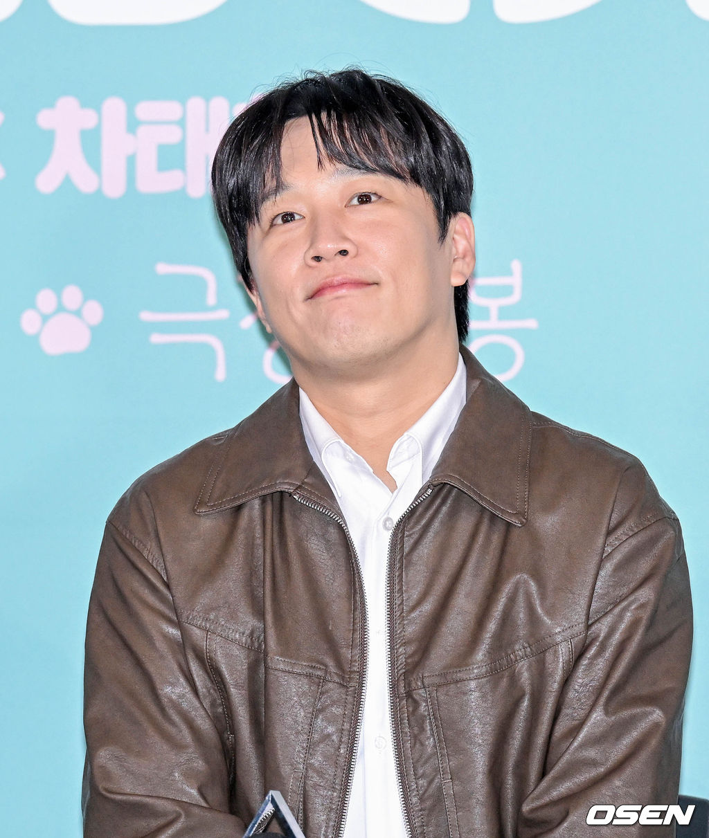 15일 오후 서울 용산구 CGV용산아이파크몰에서 영화 ‘멍뭉이(감독 김주환)’ 언론시사회 및 기자간담회가 열렸다.배우 차태현이 질의응답 시간을 갖고 있다. 2023.02.15 /cej@osen.co.kr