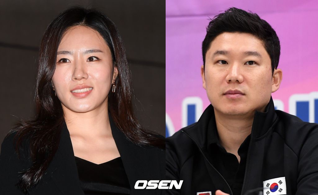 [사진]이상화(왼쪽)와 진종오 /OSEN DB.