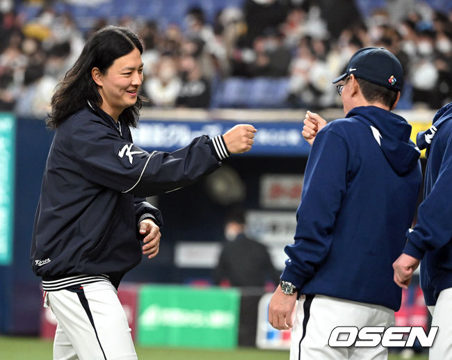 7일 오사카 교세라돔에서 2023 WBC(월드베이스볼클래식) 에 참가한 한국 야구대표팀이 한신 타이거즈와 연습경기에서 7-3으로 승리했다. 