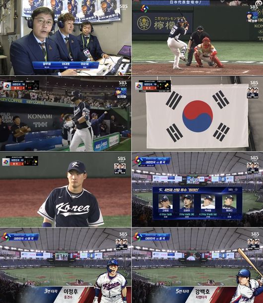 2023년 월드베이스볼클래식(WBC) 대회 중계에서 SBS가 4연속 전경기 시청률 1위에 올랐다. / SBS 제공