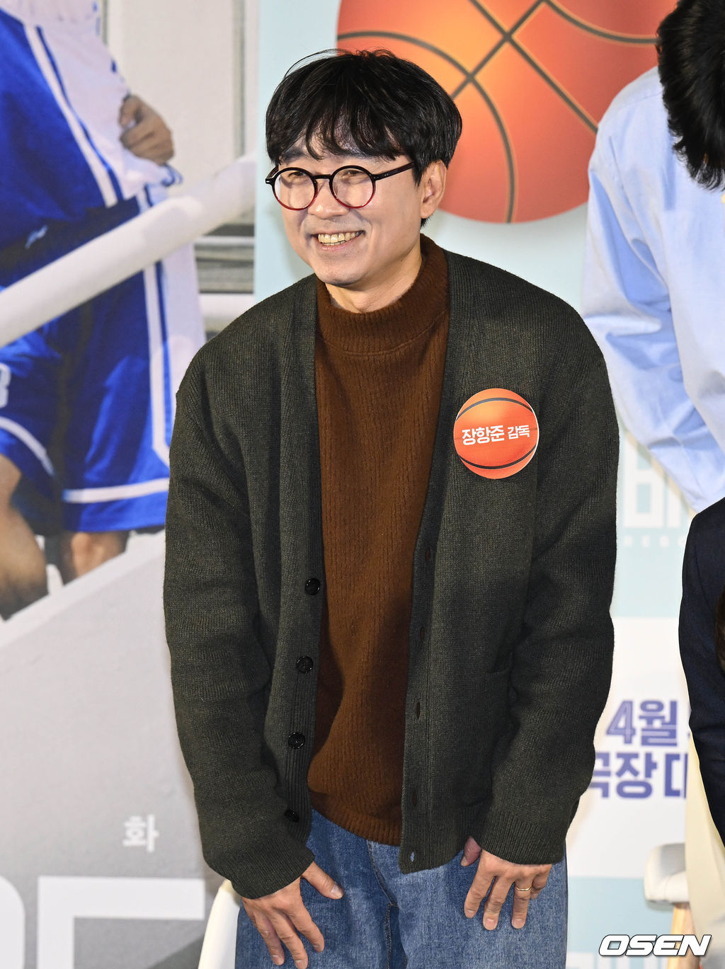  14일 오후 서울 광진구 롯데시네마 건대입구에서 영화 영화 '리바운드(감독 장항준)’ 제작보고회가 열렸다.감독 장항준이 인사를 하고 있다. 2023.03.14 /cej@osen.co.kr