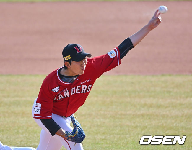 SSG 좌완 오원석. / OSEN DB