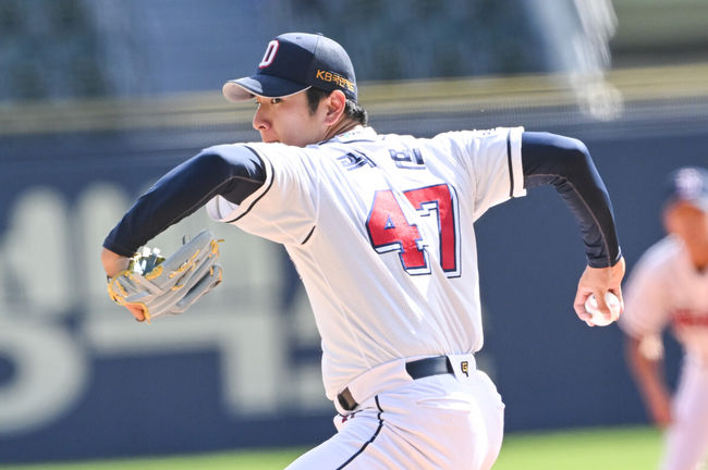 두산 투수 곽빈. / OSEN DB