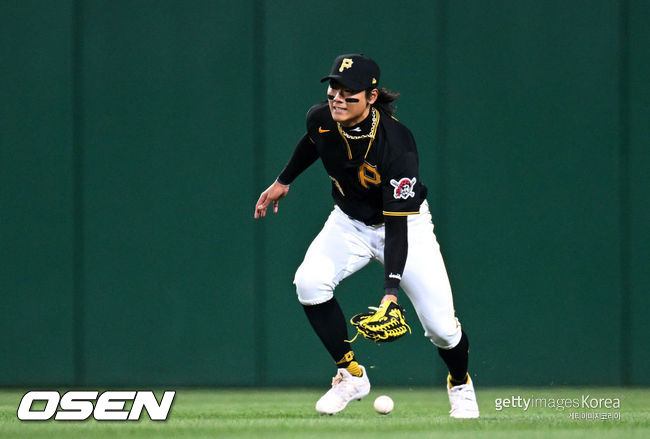 [사진] 피츠버그 내야수 배지환. ⓒGettyimages(무단전재 및 재배포 금지)